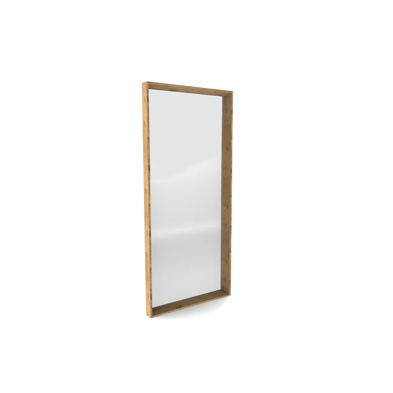Miroir rectangle chêne clair L.180xl.79.5xP.8 cm
